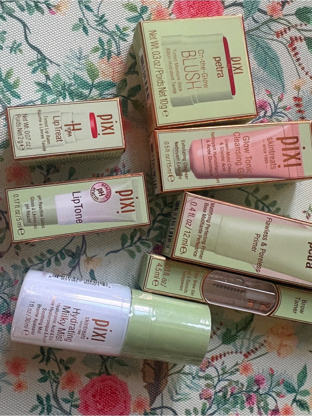Pixi Blush & Lip Tone Makeup Set - Pink, Green, Gold